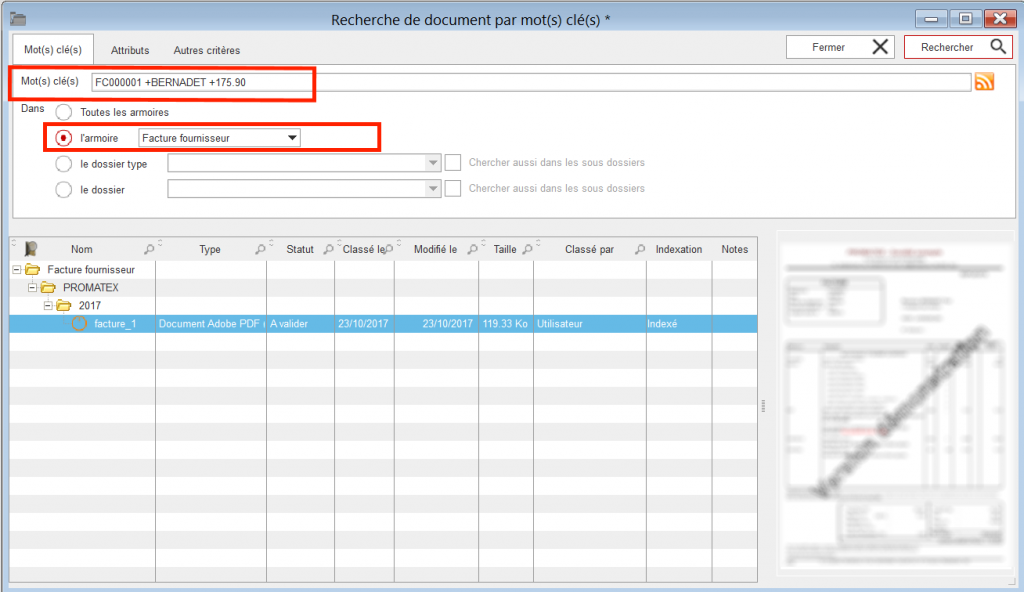 L’indexation du contenu – MyGed
